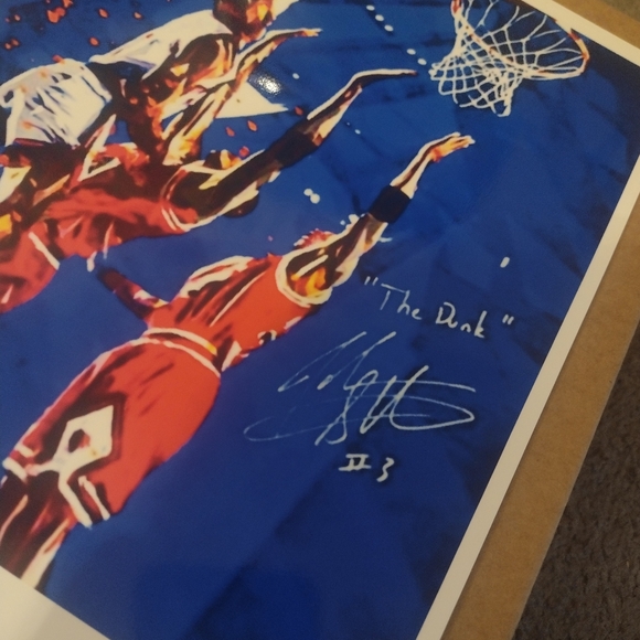 JOHN STARKS KNICKS DUNK💥 ON JORDAN & THE BULLS 8.5x11 GLOSSY POSTER BUNDLE SET! - Picture 6 of 11